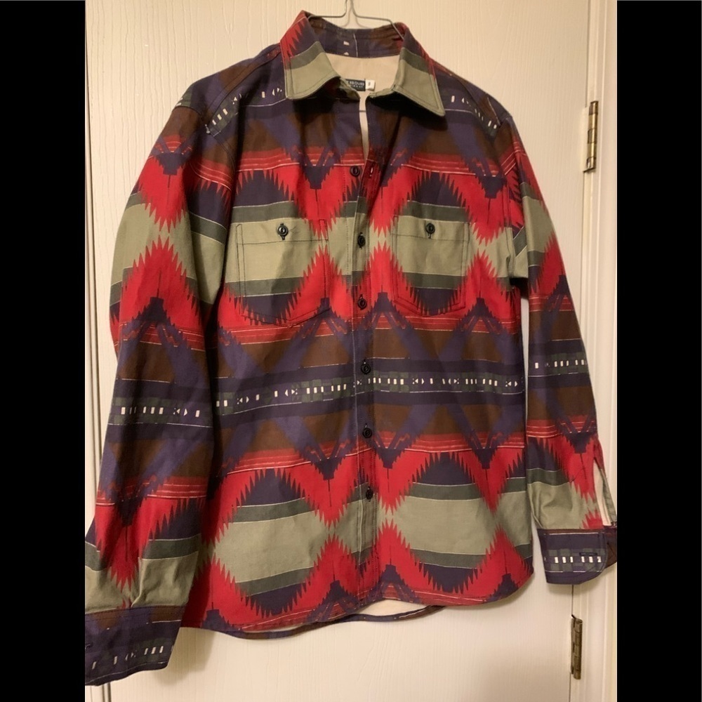 Earthbound trading co cotton canvas button down shirt s